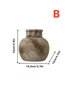 1 pezzo Vaso cinese in marmo a bocca larga, adatto per soggiorno, ingresso, scrivania, tavolo da pranzo, ornamento per più ambienti, arreggiamento di fiori