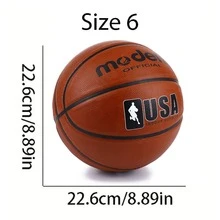 1pc Official Adult Teenager Basketball - Brown Size 4/5/6/7 Basketball - Rubber Indoor/Outdoor Professional Game Ball, Suitable For New Students And Teams