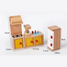 Juego de mini modelos de muebles, juguetes de casitas de juego para niñas, accesorios para el salón de preescolar en el jardín de infantes