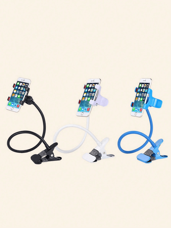 360° Rotating Bedside Phone/Tablet Holder, Creative Flexible Goose Neck Metal Clip Stand, Slouchy Holder For Live Streaming Compatible With IPhone, Android Phone, Gift For Birthday, Family, Friends For Office, Dorm And Home Use 360 Degree Rotating, Bed Lazy Stand, Phone Holder