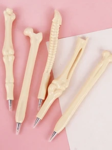 5/3/1pc,Bone Shaped Ballpoint Pen: Black Ink, Finger Pen, Nurse/Doctor Pen - Office Supplies, Writing Tools, Students And Professionals, Back-To-School Gifts, School Supplies,Back To School