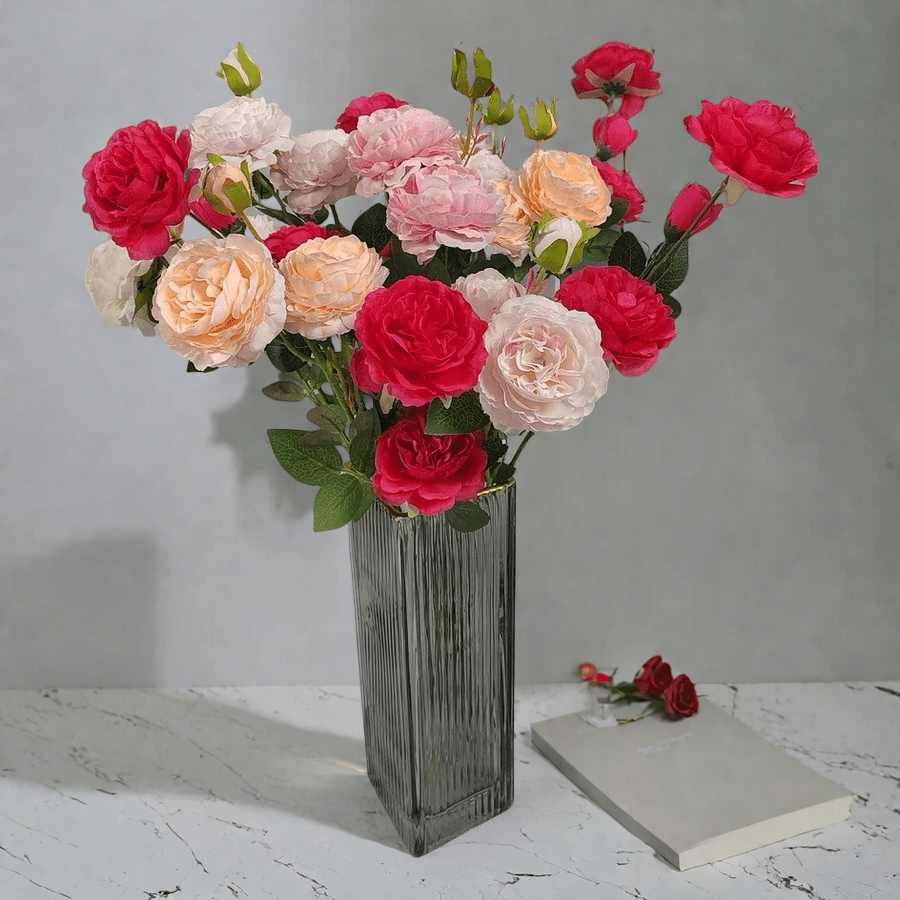 1pc Artificial Flower Bouquet, Wedding Decor, Home, Restaurant, Bedroom, Vase Decor, Festival Birthday Party Accessory, Wedding Venue Scenery Decor, Fresh Flowers, Valentine's Gift, DIY