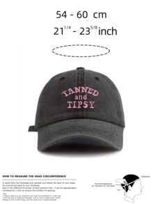 1 件 TANNED AND TIPSY 刺绣水洗棒球帽，经典休闲时尚复古柔软吸汗带可调节尺寸轻便百搭复古老爹帽，适合户外运动日常穿着派对度假送给家人和朋友的完美礼物 - A - 查看 4