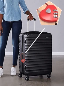 Multi-Functional Heart Shaped Combination Lock, TSA Approved Luggage Lock For Suitcase, Backpack, Gym Locker, School Locker, Travel Essentials