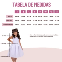 Vestido Infantil Menina Elegante Look Natal Casamento Festa Fashion Detalhes Em Pérolas Laço Traseiro Renda Delicada Vestido Midi Rodado Estiloso Mini Diva Blogueirinha Formatura Igreja Sofisticado Conforto - Lavanda - Visão 10