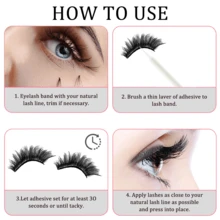The New 5g Quick-Drying Mascara Is Natural, Gentle, And Quick-Drying. It Is Waterproof, Sweat-Proof, Windproof, And Oil-Proof. The Mascara Is Natural And Does Not Look Out Of Place. It Is A Personal Mascara, A DIY Eyelash Extension Glue, And A Strong Shaping Mascara Suitable For Extending Eyelashes - Black - View 3