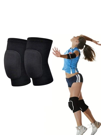 1 pieza Rodillera suave y transpirable para voleibol, baile, fútbol, yoga, baloncesto y patinaje - Rodillera protectora accesorios de gimnasio Soporte para la rodilla