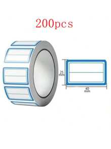 100pcs/Roll Or 200pcs/2Rolls Self-Adhesive Labels, Sticky Notes, Organization Labels, Waterproof Stickers, Hand-Written Name Tags