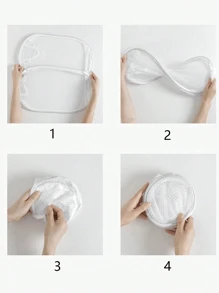 1/2/4 Stücke faltbarer großer Wäschekorb mit Griff zum Aufbewahren schmutziger Wäsche