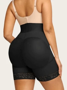 1 PC Women Butt Lifting Shapewear Body Shaper, Tummy Control Panties With Hook Zipper Closure, Black Leggings, Suitable For Various Occasions