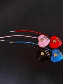 Multi-Functional Heart Shaped Combination Lock, TSA Approved Luggage Lock For Suitcase, Backpack, Gym Locker, School Locker, Travel Essentials