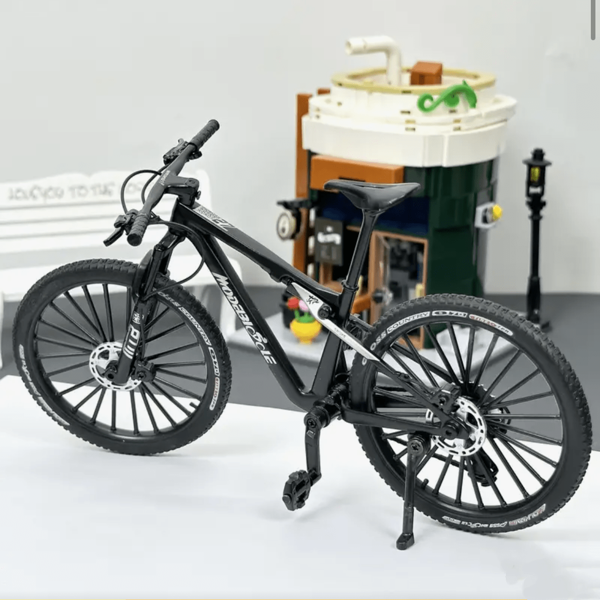 1 pieza Nuevo modelo de bicicleta de aleación de metal, bicicleta de montaña simulada, bicicleta, bicicleta de carretera, juguete decorativo de exhibición, regalo