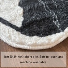 1pc, Whimsical Cute Cat Head Pattern Floor Mat - Slip-Resistant, Waterproof, Stain-Resistant, Machine Washable - Perfect For Living Room, Entrance, Laundry Room, Dining Room, Bathroom, Bedroom, Kitchen, Home Decor, Area Rugs