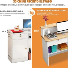 Reception Desks - Brown - View 5