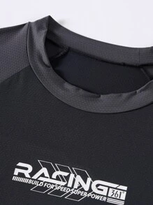 361degree 361° Men's Competition Swimsuit Top, Long Sleeve, Elastic Fabric, Non-Binding, Fashionable & Simple, Suitable For All Seasons, Versatile Daily Wear, Swimming, Fitness, Running, Outdoor Sports, Hot Spring, Surfing, Beach, Vacation, Water Sports, River Trekking, Rafting, Multi-Scenario Matching