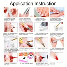 Acrylic Nail Kit For Beginners 12 Color Glitter Acrylic Powder White Clear Pink Acrylic Powder Nails Extension Professional Nails Kit Acrylic Set Manicure Tools Acrylic Supplies For Women(Without Acrylic Liquid) - 彩色 - 查看 11