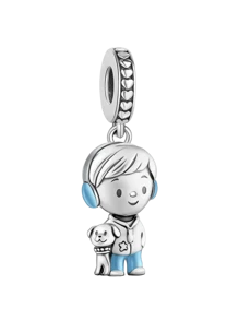 1Pc Fashionable Cute Pet Puppy Series Charm Bead Fit For Women Bracelets Bangles DIY Jewelry Making And Daily Outfit Matching Jewelry Decoration For Girls