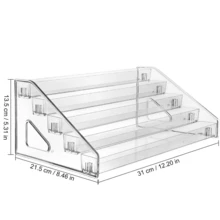 1 件可定制化妆品收纳架，5 层透明亚克力展示整理架，多用途收纳香水、口红、防晒霜和各种化妆品瓶，是送给女朋友、母亲、生日、情人节的理想定制礼物