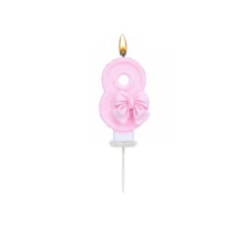 Candele numerate da 0 a 9, decorazioni innovative per candele con fiocchi luccicanti, candele per torte di compleanno, forniture romantiche per feste, compleanni, anniversari, festa della mamma, feste delle donne sole, rivelazioni del sesso, matrimoni, adatte per decorazioni di compleanni da 1 a 100 anni - Rosa - Visualizzare 16