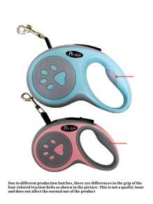 Durable Dual-Button Retractable Dog Leash - Polyamide Material, One-Click Brake And Lock, Comfort Grip, 10-Foot Extendable Lead For Dogs - No Battery Required - For Medium To Large Dogs