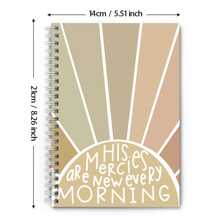 1 Pc 5.5x8.3" A5 Size Spiral Notebooks, Christian Notebook, Bible Journal, Prayer Journal, Boho Notebook For Friends, School Counselors & Therapists School Supplies,Back To School