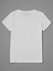 Vibrant Brown Skin Graphic Tee- Soft Polyester Knit Fabric, Regular Length, All-Season Crew Neck Top For Women- Perfect For Casual Daily Wear - 白色 - 查看 2