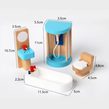 Juego de mini modelos de muebles, juguetes de casitas de juego para niñas, accesorios para el salón de preescolar en el jardín de infantes