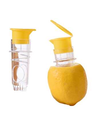1 件塑料手动柑橘榨汁机、迷你柠檬榨汁机、橙子榨汁机、简易榨汁机、食品保鲜、厨具