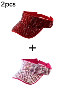 1pc Women's Premium Jewel Encrusted Colorful Rhinestone Embellished Baseball Cap, Dazzling & , Suitable For Daily Commute, Sports, Outdoor Activities