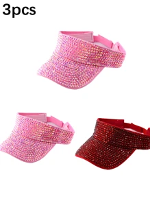 1pc Women's Premium Jewel Encrusted Colorful Rhinestone Embellished Baseball Cap, Dazzling & , Suitable For Daily Commute, Sports, Outdoor Activities