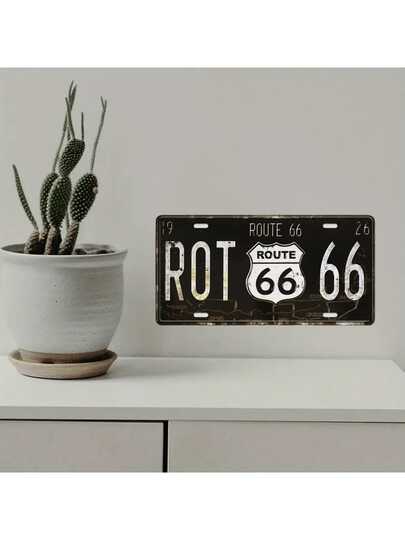 1 件复古锡标金属汽车牌照金属海报标志锡标复古房屋客厅装饰牌照装饰汽车前牌照罩梳妆台标签金属牌照铝制新奇牌照男女车 6*12 英寸