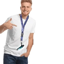 2pcs/Set, 4-In-1 Smoking Accessory Kit, Includes 1pc Large Starry Sky Print Lanyard Strap And 3pcs Different Size Silicone Anti-Lost Rings. Portable Smoking Gear Losing Prevention Accessories.