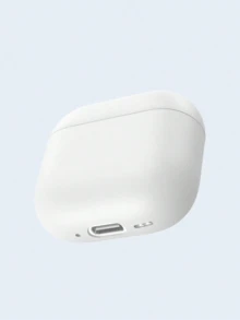 1pc Solid Color Silicone Case Compatible With Apple Pro (2nd Generation) Earphones, Protective Cover (Earphones Not Included) - Burgundy - View 14