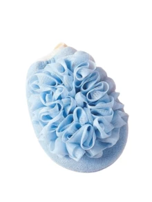 1 件 2 合 1 浴巾和沐浴丝瓜络，双面多功能沐浴手套，柔软网状毛巾，易起泡，亲肤磨砂浴球清洁工具，去除死皮，浴室配件，无香型 - 彩色 - 查看 9