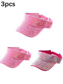1pc Women's Premium Jewel Encrusted Colorful Rhinestone Embellished Baseball Cap, Dazzling & , Suitable For Daily Commute, Sports, Outdoor Activities
