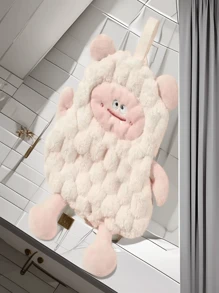 1/2 Stück Badezimmer Handtücher zum Aufhängen, super dick, süßes Cartoon Quadrat Design, saugfähige Haushalts-Handtücher, verdickte schnell trocknende Handtücher, Badezimmer Hand- und Gesichtshandtücher, niedliches quadratisches super saugfähiges und schnell trocknendes Design