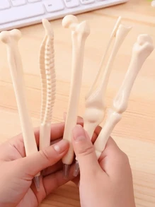 5/3/1pc,Bone Shaped Ballpoint Pen: Black Ink, Finger Pen, Nurse/Doctor Pen - Office Supplies, Writing Tools, Students And Professionals, Back-To-School Gifts, School Supplies,Back To School