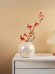 Pearl Colored Colorful Ball Ceramic Vase Home Decoration Ornaments Crafts Flower Pot Art Hydroponic Vases Home Decoration Ornament Gift
