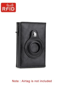 Multifunctional Anti Theft Card Holder Men Wallets For AirTag Slim Thin Women Wallets Money Bags Leather Wallet For Air Tag Purses Smart Wallet