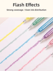 1pc Colorful Journaling Pen Set With 36/54 Color Options, Fine Tip Gel Pens For Art Students, Painting, DIY Planner, Coloring, Marking School Supplies,Back To School