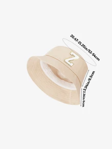 2 pezzi Set di cappello a secchiello e borsa con stampa 26 lettere per bambini, outfit di moda per bambini e bambine adatto per uso quotidiano in primavera e autunno