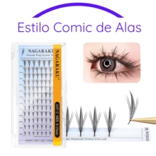 Nagaraku Comic Wings Anime Style Eyelashes - D - 查看 2