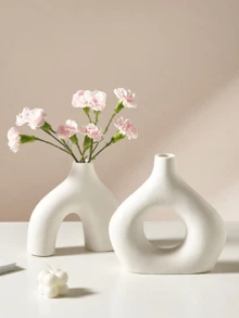 1 蒲苇小花瓶,现代波西米亚风格花瓶,适合装饰,婚礼,客厅,卧室,咖啡桌,餐桌,圆形白色/黑色花瓶中心装饰,万圣节餐桌装饰,节日装饰,感恩节餐桌中心装饰,最佳生日礼物 - 彩色 - 查看 8