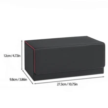 Homthy 600 Slots PU Leather Magnetic Commander Card Storage Box Suitable For MTG And Sports Cards - Multicolor - View 4