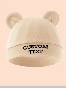 1 pieza Gorro de bebé suave y cómodo personalizado, adecuado para uso diario de recién nacidos niños y niñas de 0 a 3 meses - muchos - Ver 14