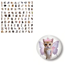 100 Cat Meme Stickers, Cute And Funny, Ghost Animals, Cats, Ins, Emojis, Memes, Materials, Handbook Stickers