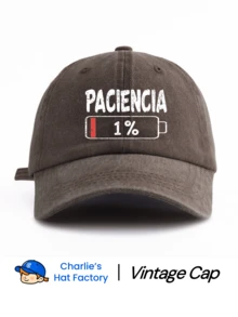 1 件 PACIENCIA 印花水洗棒球帽，经典休闲时尚复古柔软吸汗带可调节尺寸轻便百搭复古老爹帽，适合户外运动日常穿着派对度假送给家人和朋友的完美礼物 - PACIENCIA - 查看 13
