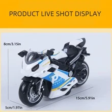 1 pièce Moto de jeu de simulation sonore et lumineuse à inertie pour bébé, modèle de voiture à effet sonore et lumineux, jouet pour enfant de 3 ans, cadeau, retour à l'école