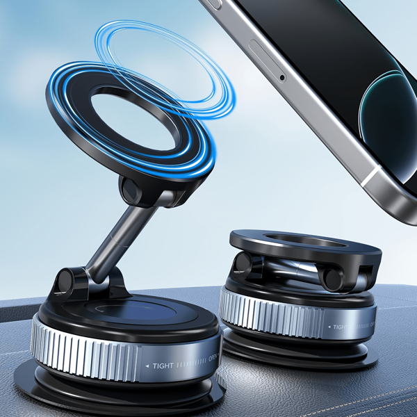 Support de téléphone magnétique rotatif à 360° pour voiture/salle de sport/miroir/douche - Support de voiture universel sans fil compatible avec 16/15/14/13/12 pour femmes, organisateur de rangement, fournitures de voyage essentiels, retour à l'école, rangement en dortoir