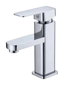 1PC Square Stainless Steel Faucet Bathroom Sink Faucet Single Handle 1 Hole Or 3 Holes Deck Mount Vessel Sink Faucet Modern RV Bathroom Vessel Basin Faucet (Chrome, Black,Gold,Selectable)